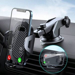 1pc Dashboard Windshield Gravity Car Phone Holder, Compatible With IPhone 15 14 13, Car Phone Mount, Mobile Support, Smartphone Holder For Cars Black