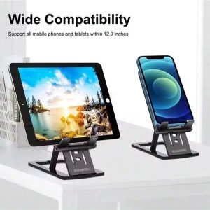 1pc Adjustable Desktop Phone Holder Suitable For Various Occasions, Made Of Selected Diverse Materials To Meet All Your Needs, Fits IPhone 16 And Multiple Phone Models 1